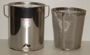 Kegelsieb mit Edelstahltopf 40 kg