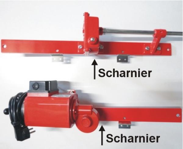 Schleuderdeckel für diese Seite mit Scharnier