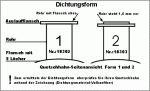 Quetschhahndichtung Form 1 Dichtungsform