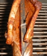 Fischklammer im Fisch am Spieß